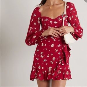 NWT Reformation Cammi Faux Wrap Dress in Cassia Size 2